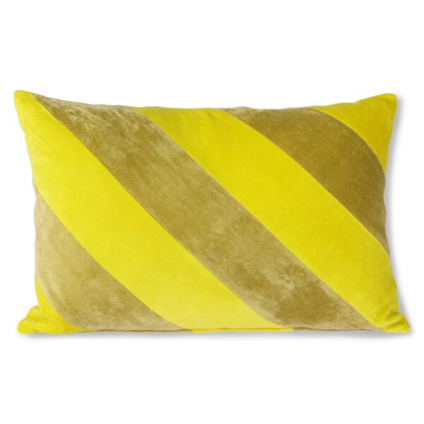 Striped Velvet Cushion