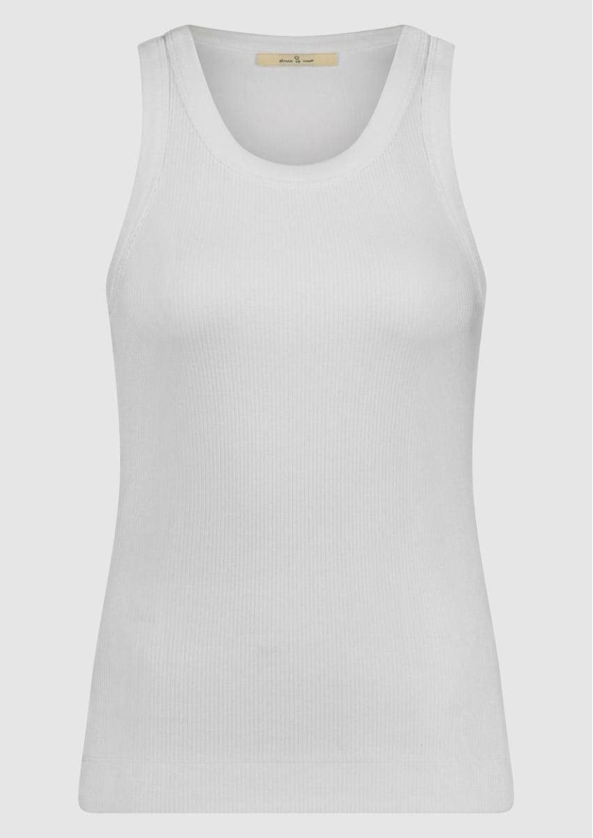 Desires DEANELI RIB TANK TOP. - Top - sandshell/sabbia