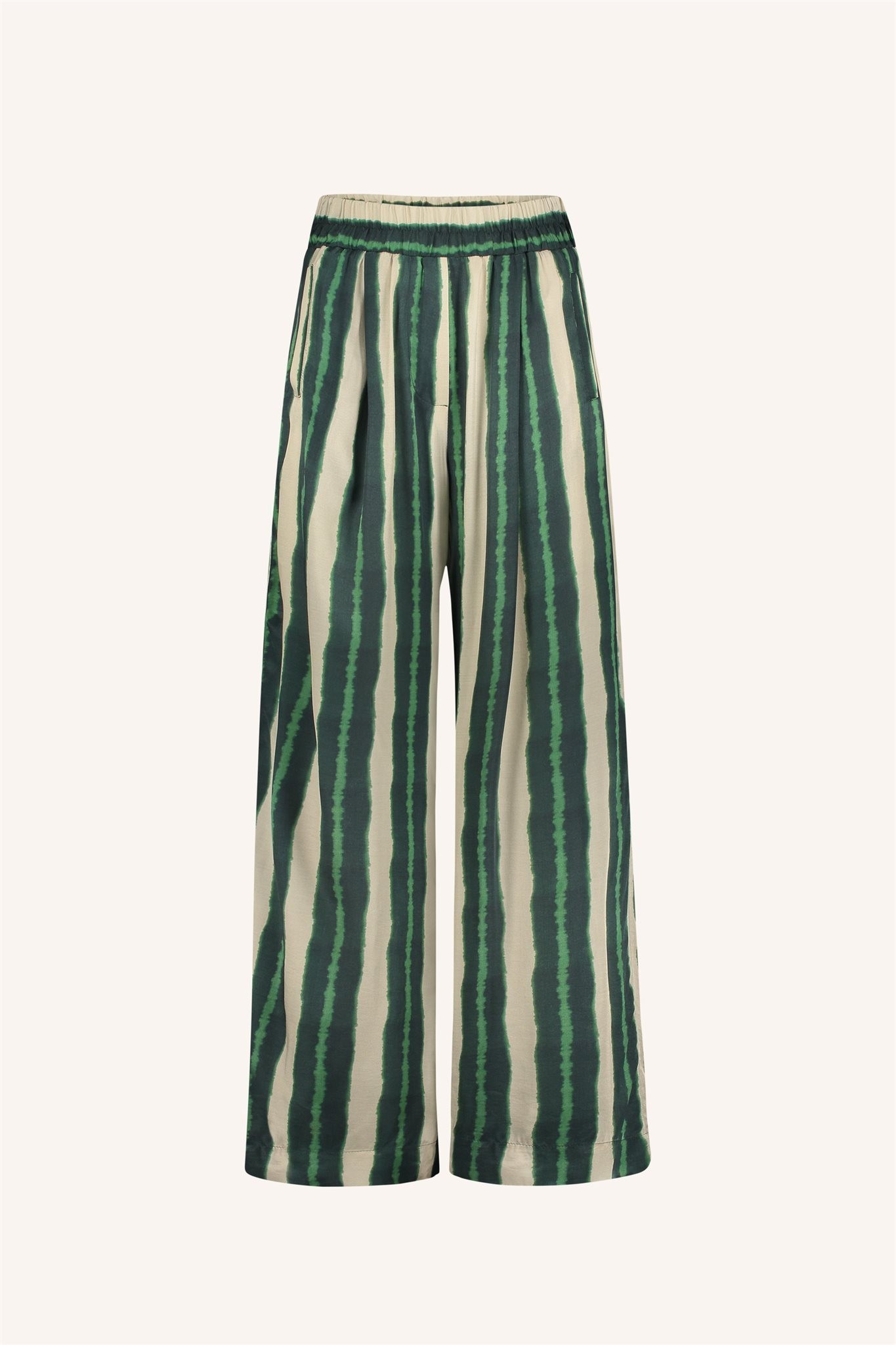 Benji tie dye stripe pants blue