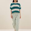 Lew Green Cheetah Pants