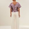 Simone metallic top