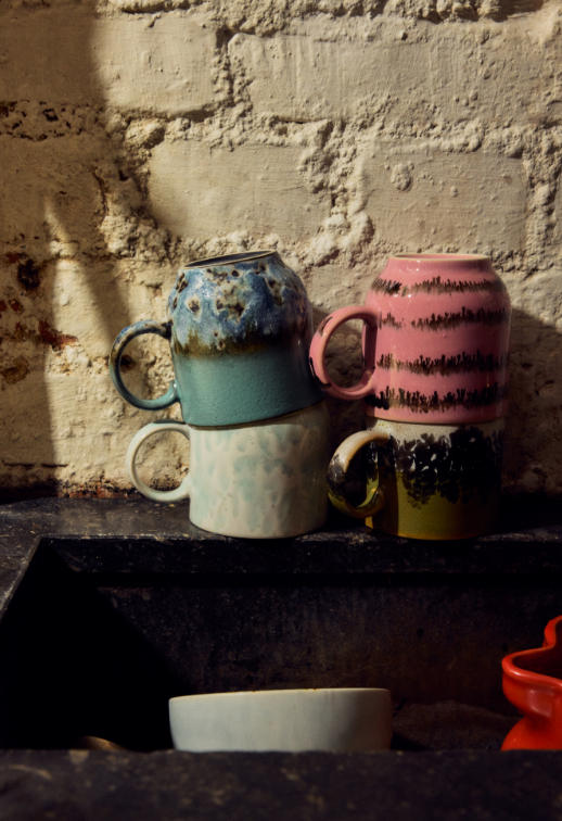 Café Mugs Set of 4 - Afbeelding 2