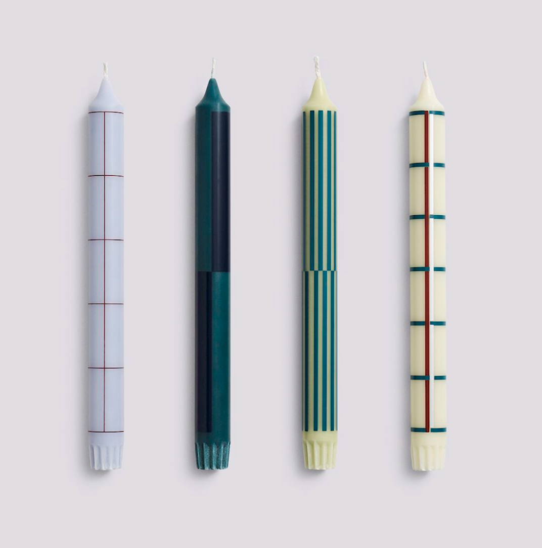 Pattern Candle Set of 4