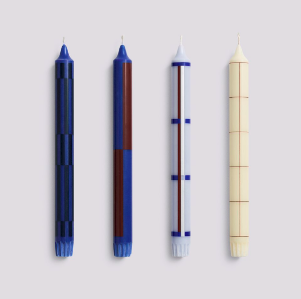 Pattern Candle Set of 4