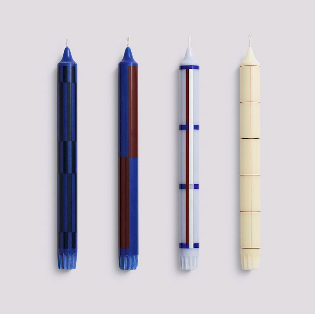Pattern Candle Set of 4