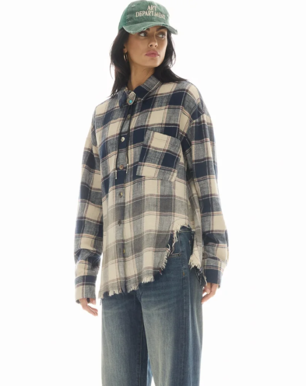 Cutaway Bleached Flannel Shirt